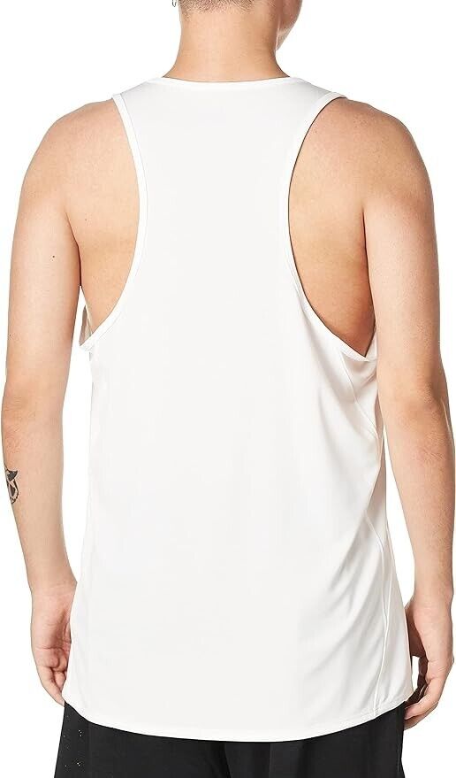 ASICS Men's Rival Ii Singlet, Sleeveless, Stretchable, Sports Wear, White, 3XS