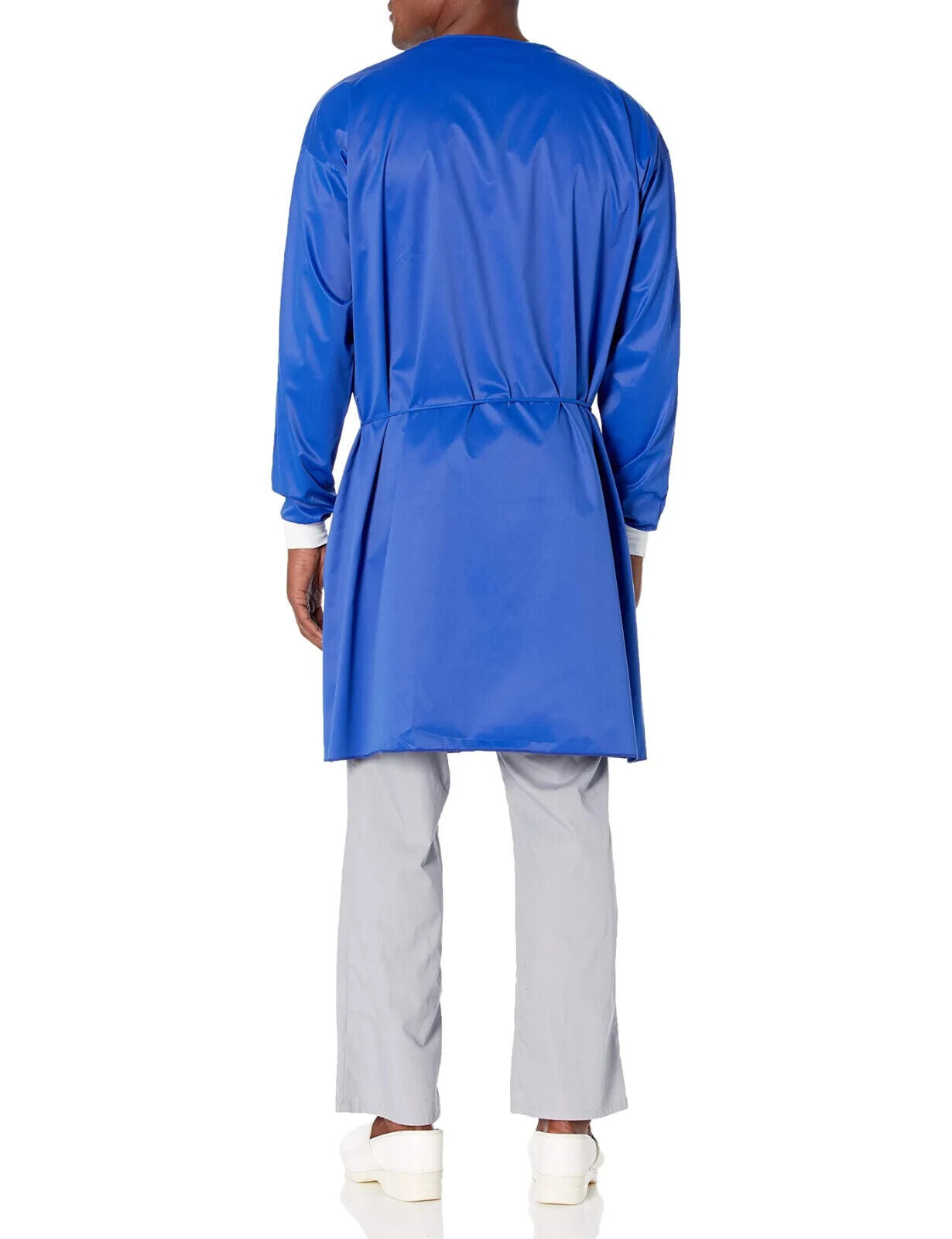 Annette Men's Gown, Reusable & Washable, Elastic Closure, Outdoor, Blue, L-XL
