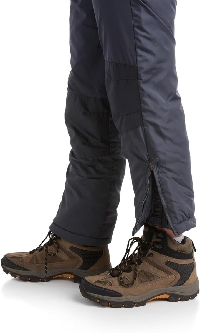 CHEROKEE Kids Snow Bib Boys and Girls Insulated Ski Pants Overalls (4-18), Gray