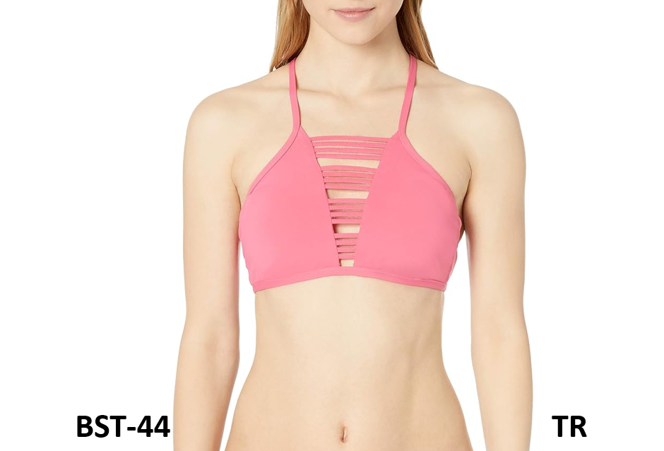 Cole of California Women's Standard High Neck Bikini Swim Top Swimwear Berry XL