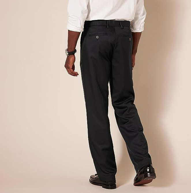 Amazon Essentials Men's Classic-Fit Expandable-Waist Flat-Front Dress Pant 32X30