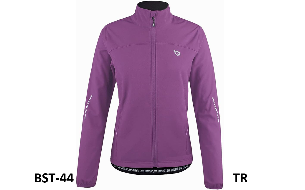 BALEAF Women's Windproof Thermal Softshell Cycling Winter Jacket Purple XL