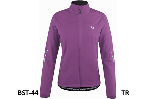 BALEAF Women's Windproof Thermal Softshell Cycling Winter Jacket Purple XL