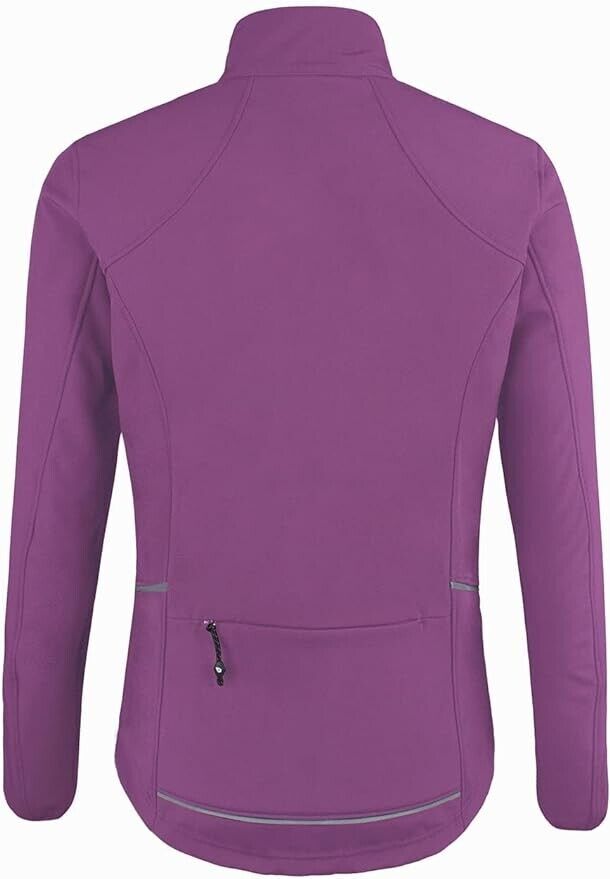 BALEAF Women's Windproof Thermal Softshell Cycling Winter Jacket Purple XL
