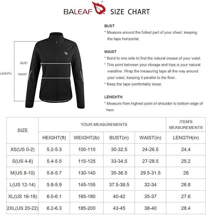 BALEAF Women's Windproof Thermal Softshell Cycling Winter Jacket Purple XL