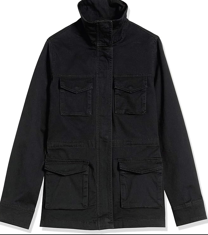 Amazon Essentials Women's Utility Jacket Black Small