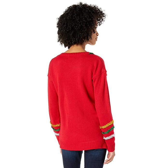 Blizzard Bay Women's Kris Kringle Tunic Hockey Jersey Ugly Christmas Sweater Sm