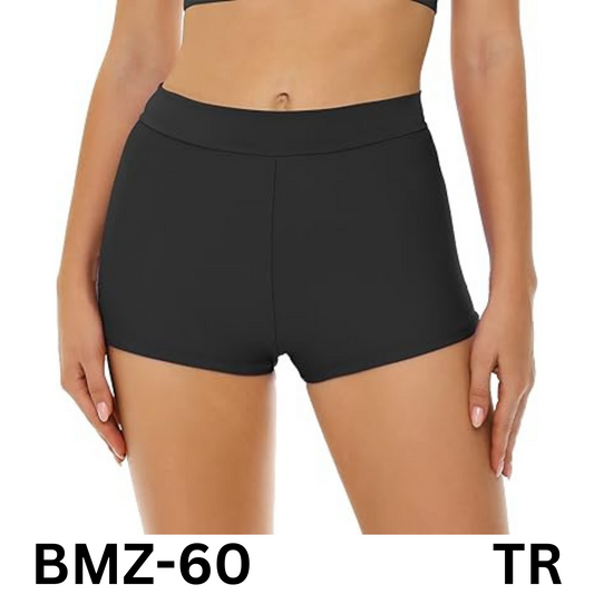 Bellecarrie Women's High Waisted Bathing Suit Bottom Tummy Control Swim Shorts M