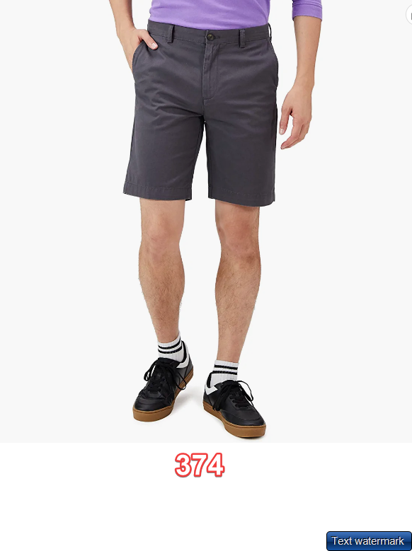 Essentials Men's Slim-Fit 9" Short, Grey, 32