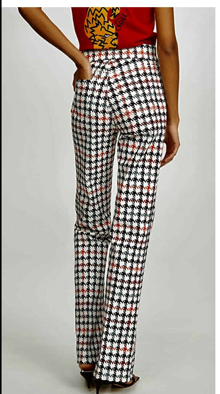 BLDWN NWT Fab Piper Graphic Houndstooth Jeans 31 Multicolor Pristine Retail=$258