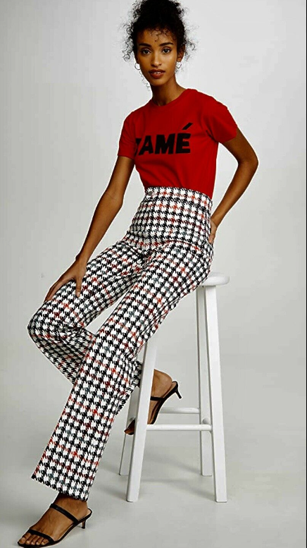 BLDWN NWT Fab Piper Graphic Houndstooth Jeans 31 Multicolor Pristine Retail=$258