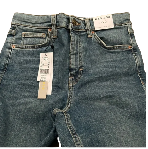 Topshop ripped jeans size 28 W28L30 Jamie style