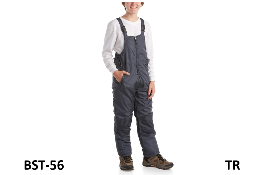 Cherokee Kids’ Snow Bib-Boys and Girls Insulated Ski Pants Overalls (4-18), Gray