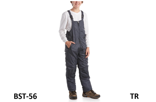 Cherokee Kids’ Snow Bib-Boys and Girls Insulated Ski Pants Overalls (4-18), Gray