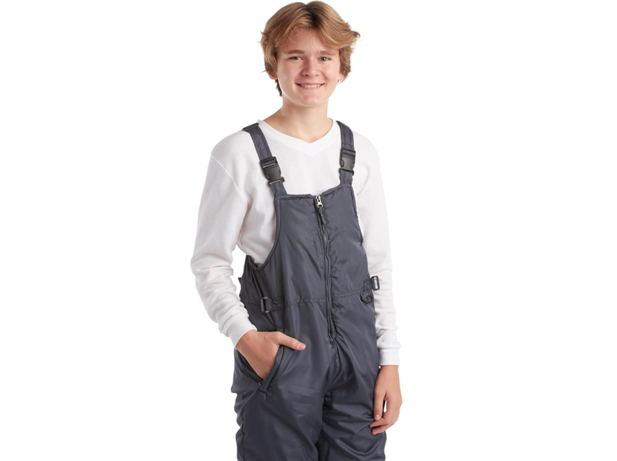 Cherokee Kids’ Snow Bib-Boys and Girls Insulated Ski Pants Overalls (4-18), Gray