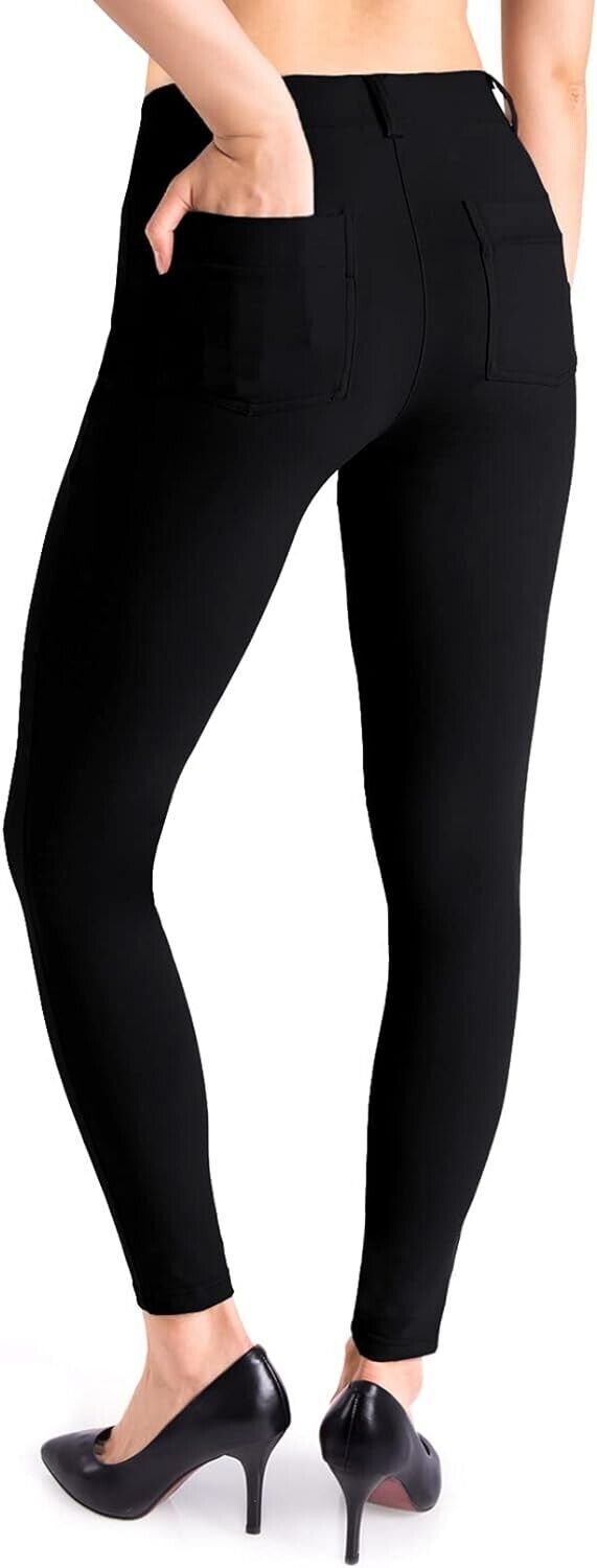 Yogipace, Belt Loops, Women's Yoga Pants Skinny, Large/28", Skinny Work Leggings