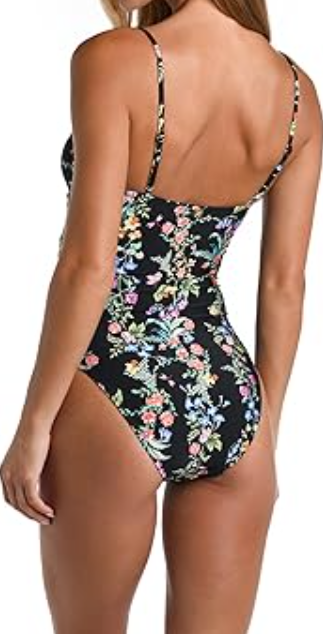 Sunshine 79 Women Standard Over The Shoulder Keyhole Deep Plunge 1pc Swimsuit 10