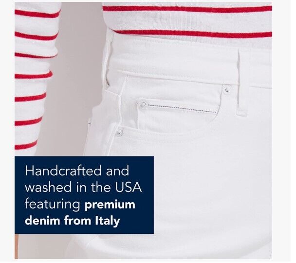 vineyard vines Women's Raw Hem Jean Skirt, White Cap, 6