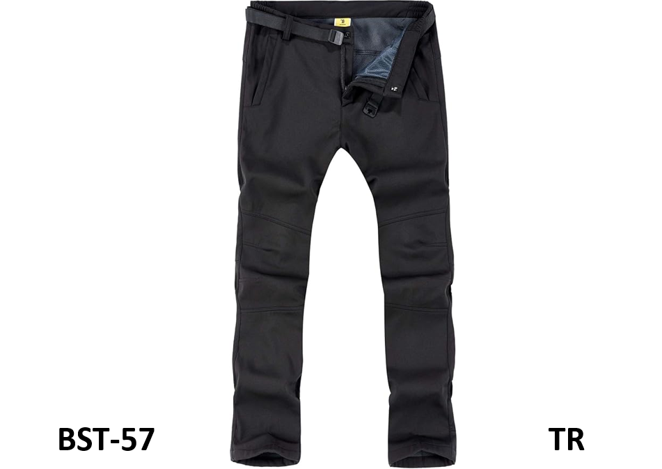 TBMPOY Men Snow Ski Waterproof Fleece Lined Pants Outdoor Hiking Mountain Pant L