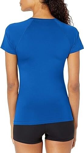 ASICS Spin Serve Volleyball Jersey Short Sleeve, Team Royal, Small