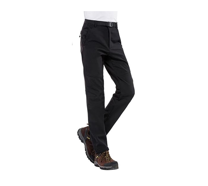 TBMPOY Men Snow Ski Waterproof Fleece Lined Pants Outdoor Hiking Mountain Pant L
