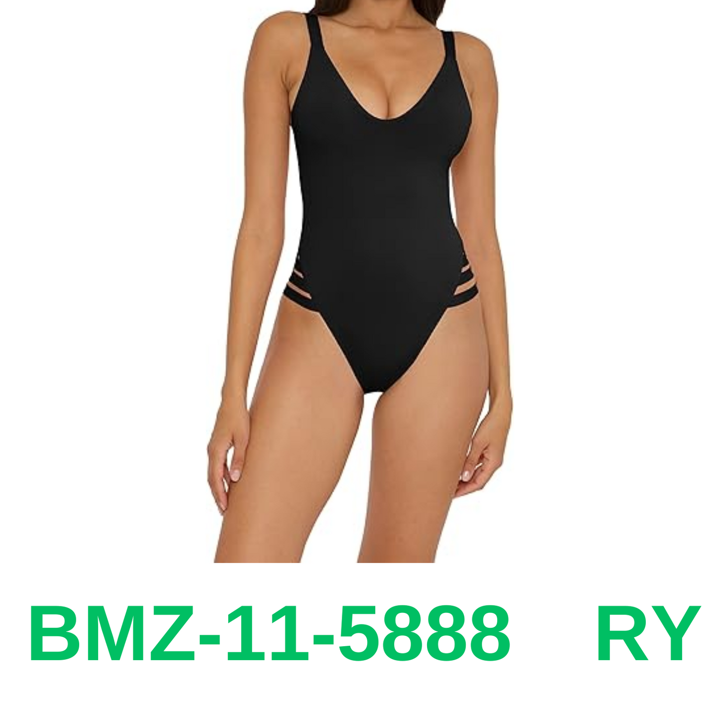 BECCA Women's Standard Color Prism High Leg One Piece Swimsuit-Scoop Neck, L