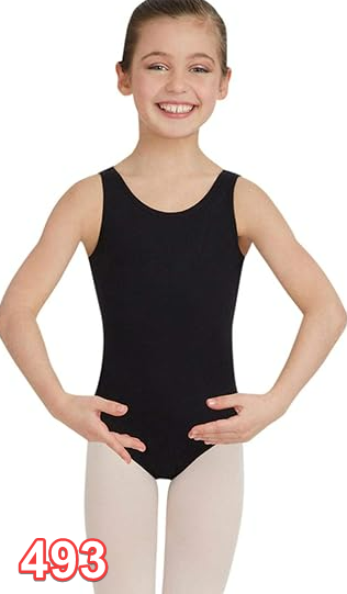 Capezio girls Team Basic Tank Leotard Black L