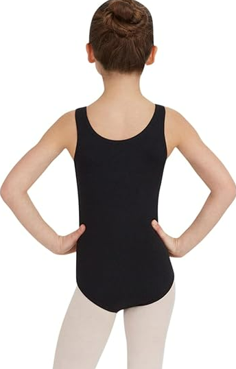 Capezio girls Team Basic Tank Leotard Black L
