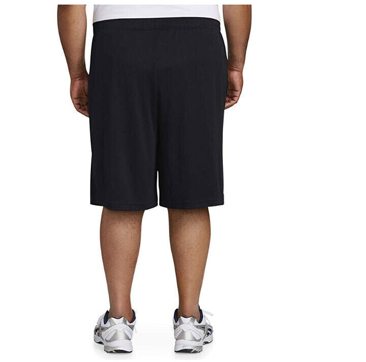 Essentials Men's Big & Tall 2-Pack Performance Shorts, Black, 2X ~B16