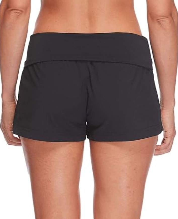 Body Glove Women Standard Smoothies Seaside Solid 2" Vapor Boardshort, Black, XL