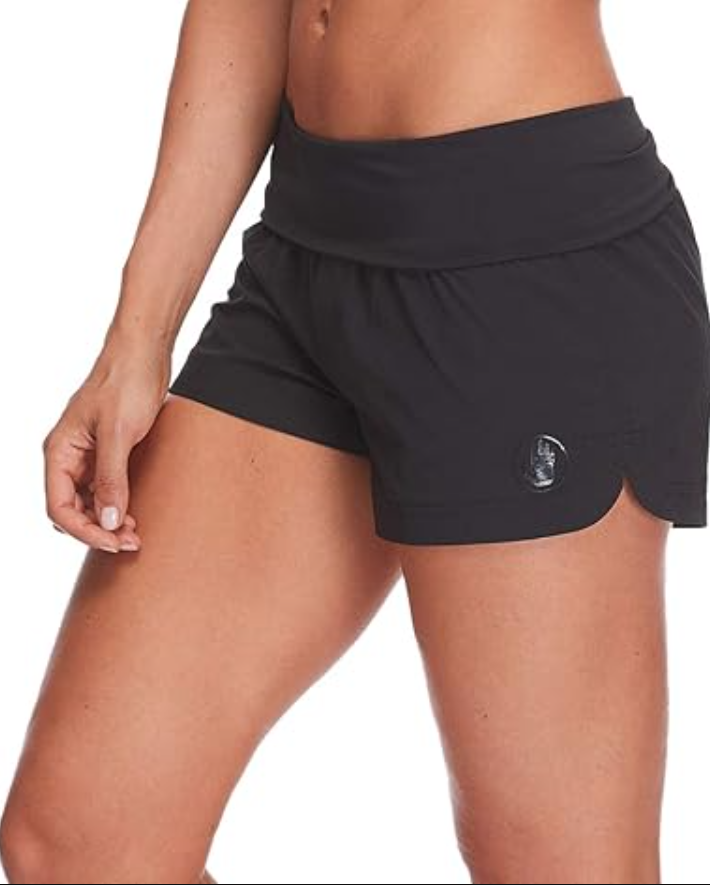 Body Glove Women Standard Smoothies Seaside Solid 2" Vapor Boardshort, Black, XL