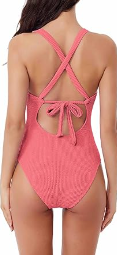 BCA By Rebecca Virtue Women's Standard Madilynn Texture One Piece Swimsuit, M