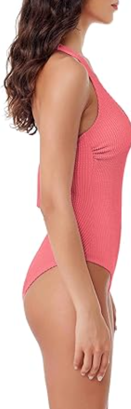 BCA By Rebecca Virtue Women's Standard Madilynn Texture One Piece Swimsuit, M