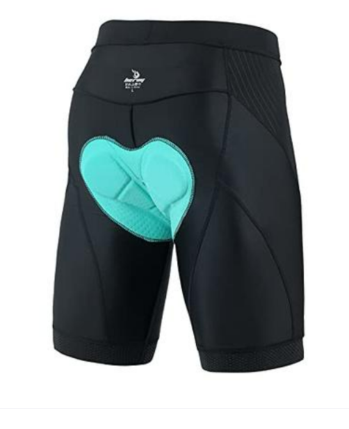 beroy Cycling Shorts Men Padded Spin Biker Shorts Padding Compression Biking 3XL