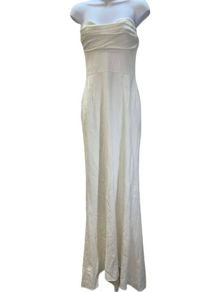 Adrianna Papell Lola Strapless Gown, Women's Dress Size 16, Ivory NEW $220