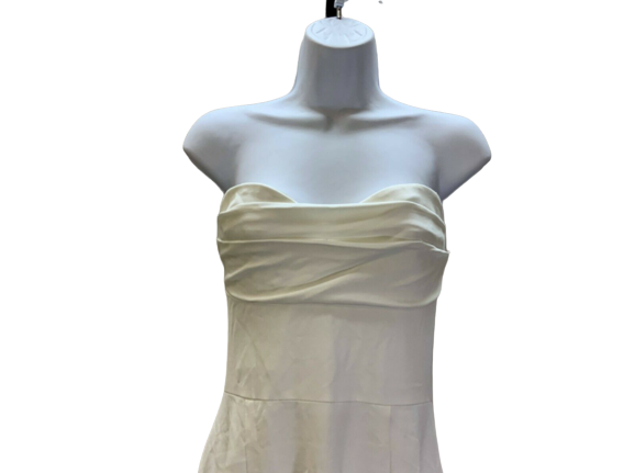 Adrianna Papell Lola Strapless Gown, Women's Dress Size 16, Ivory NEW $220