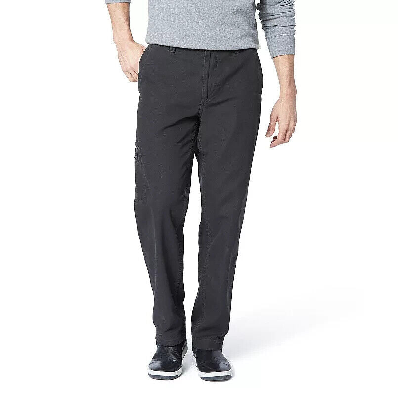 Men's Dockers® Comfort Cargo Classic-Fit Flat-Front Cargo Pants Charcoal 38Wx29L