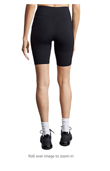 Bandier x All Access Center Stage Pocket Biker Short, Black, S