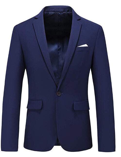 UNINUKOO Mens Two Piece Groom Wedding Formal Dinner Dance Party Skinny Suit M/29