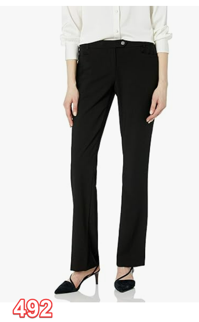 Calvin Klein Women's Modern Fit Suit Pant Black Size 2