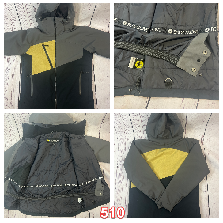 Body Glove Men's Softshell Ski Jacket Snow Jacket Hooded Men Winter Jacket S+M