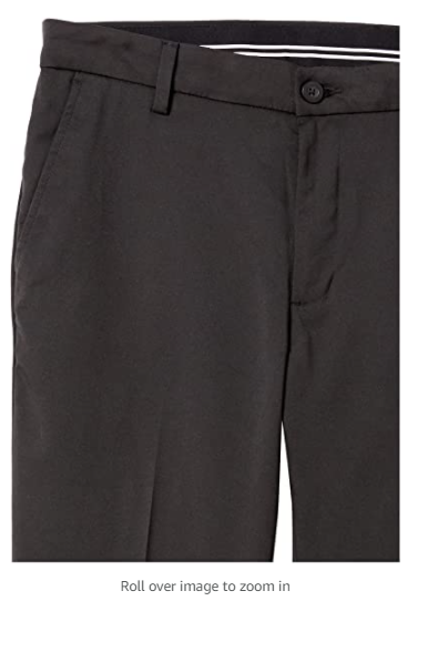 Essentials Men's Classic-Fit Stretch Golf Pant, Black, 30W x 32L