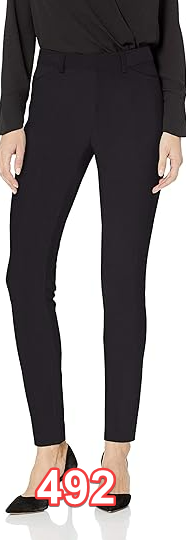 Essentials Women's Bi-Stretch Skinny Ankle Pant Black, 14 Short