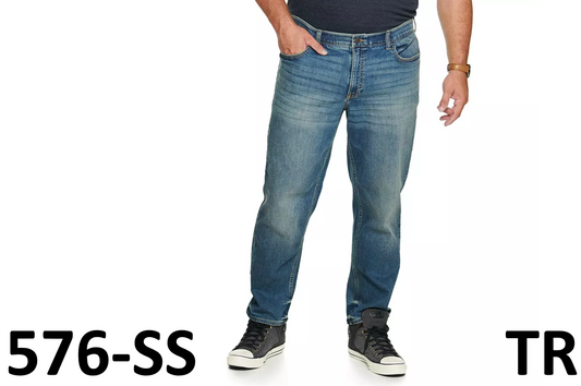 Big & Tall Sonoma Goods For Life Straight-Leg Flexwear Jeans Medium Wash 48Wx32L