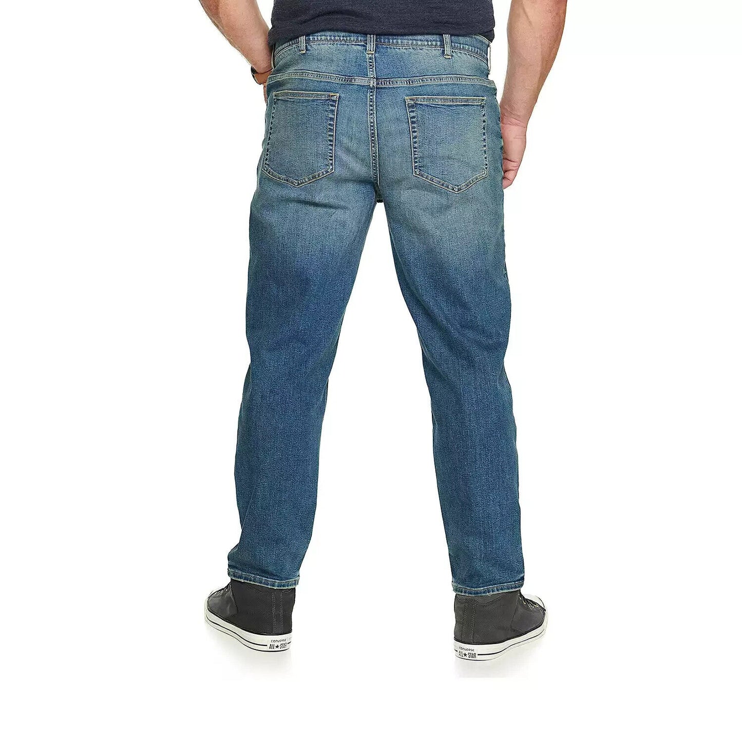 Big & Tall Sonoma Goods For Life Straight-Leg Flexwear Jeans Medium Wash 48Wx32L