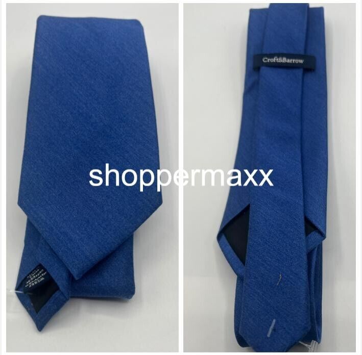 Croft & Barrow Men's Solid Color Tie, Blue, One Size