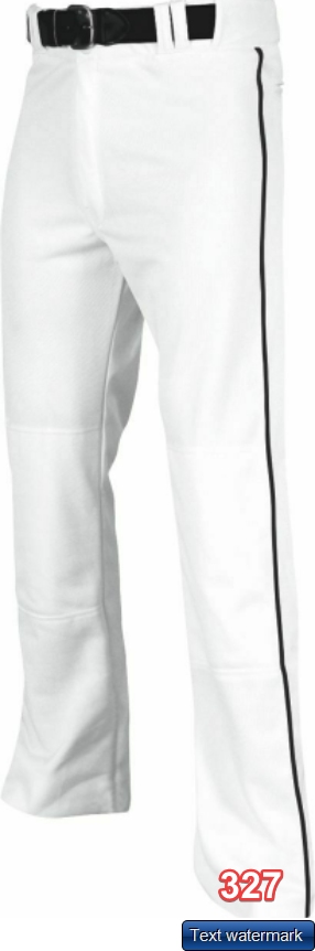 Champro Triple Crown Piped Baseball Pant BP91UA - White/Black - XL