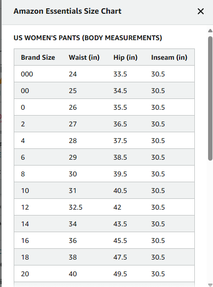 Amazon Essentials Women's Classic Straight-Fit Stretch Twill Chino Pant White 18