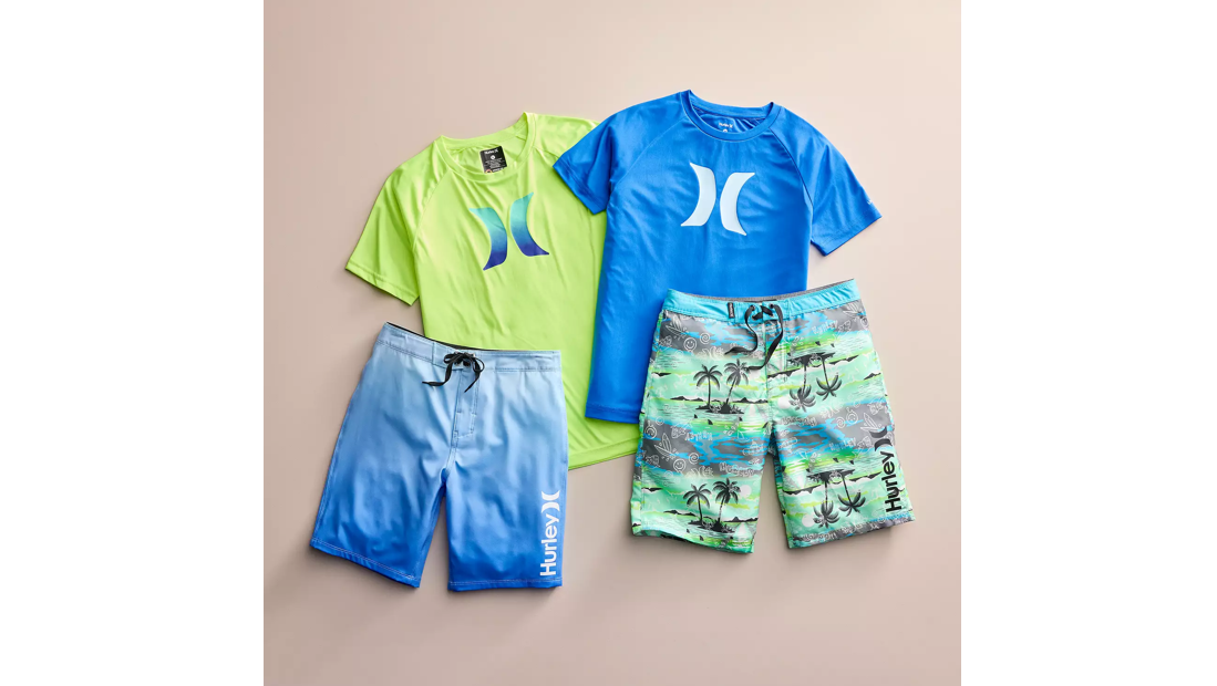 Boys 4-20 Hurley H2O-Dri Icon UPF 50 Graphic Tee, Psychic Blue, Size Large