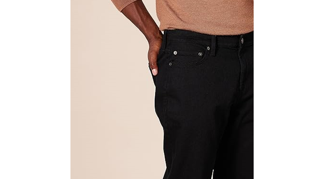 Amazon Essentials Men's Slim-Fit Jeans, BLACK, 29WX30L
